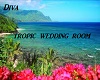 tropic wedding room
