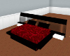 red and black bed