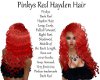 Pinkys Red Hayden Hair