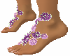 Purple Flowers Feet