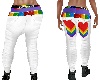 LGBT Pride White jeans