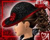 .a Elise Hat - Black&Red