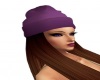 ginger with purple hat