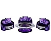 Purple Rose Aqua Chairs