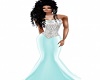 SS Silver and Teal Gown