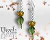 Golden Rot Tulip Earring