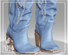 Lara Blue Denim Boots