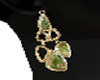 Golds n Greens Earrings