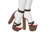 Taupe Chunky Heels