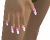pink bubble fingernails