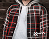 Hoodie plaid bomber v6