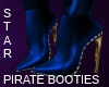 Star Pirate Booties Blue