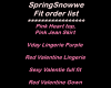 Spring Fit order list
