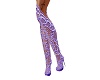 Purple Lace Boots