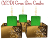 [MCD]Green Deco Candles