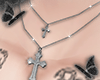 icy cross necklace