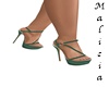 ~M~ Green Sandal Heels