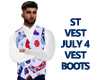 ST JULY 4 VEST BOOTS