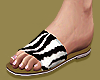 Zebra Flat Sandals