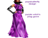 purple witch's preg,gown