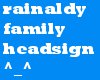 rainaldy family headsign