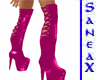Goth Hot Pink Boots