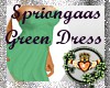 Spriongaas Green Dress