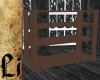 {LI}rustic wooden shelf