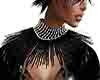 cat woman collar black