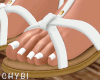 C~White Boho Sandals