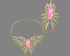 Mmm pink neck/earrings