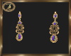 purple oracle earrings