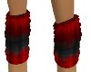Red and Black Furry Knee