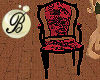 Gothic Chair Red & Black