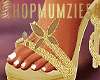 Butterfly Sandals Gold