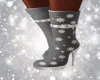 Grey Snowflakes boots