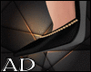 Sandra Black Gold Heels