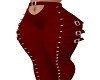 Stud Pants-Red