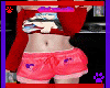 lace short red heart