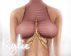 RL Chain Bodysuit Rose