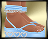LS~HEART SANDALS BBBLUE