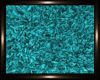 ! Furry Rug Round Teal