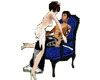blue sparkle chair