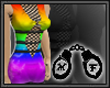 RainbowRave Kimono Dress