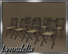 ~L~ Rustic Chairs 8 set