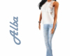 ! AA -Laced Top w/ jeans