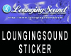 Loungingsound sticker