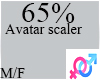 C. 65% Avatar Scaler