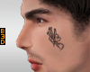 Barb Wire Face Tattoo