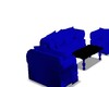3 piece couch blue